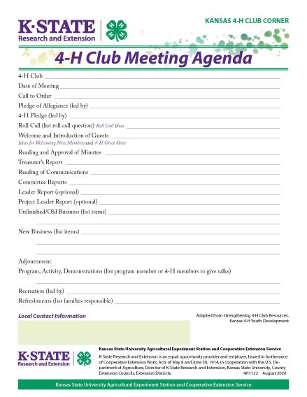 4-H Club Corner